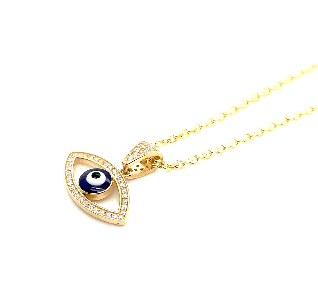 14K Real Gold Evil Eye image 2