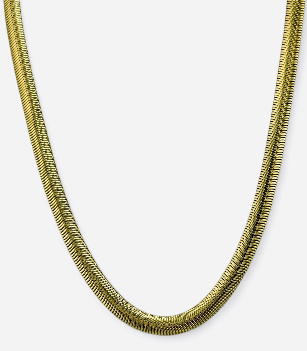 Radiance Gold-Plated Snake Chain Necklace image 3