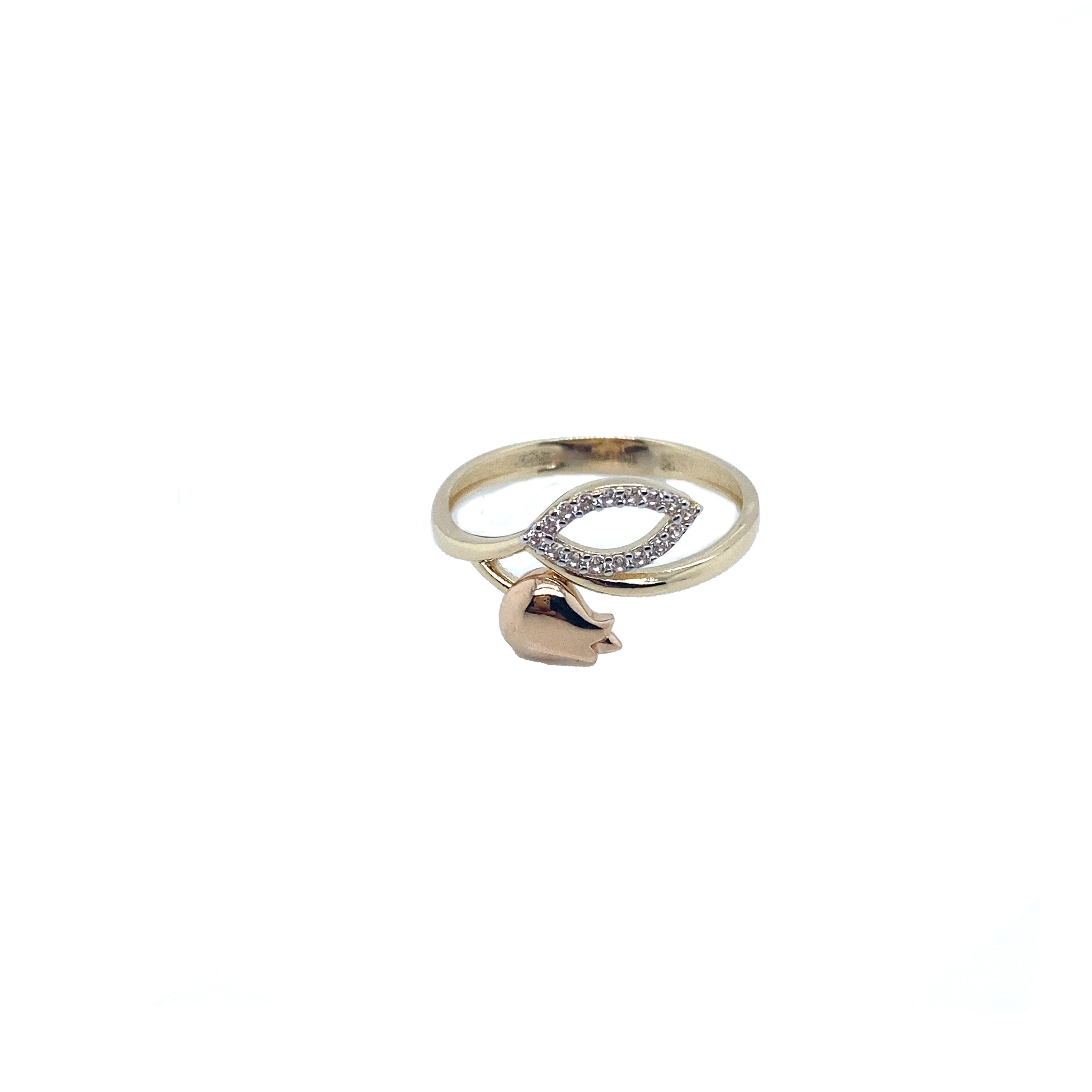 Women’s Tulip Ring in Real 14K Gold image 0