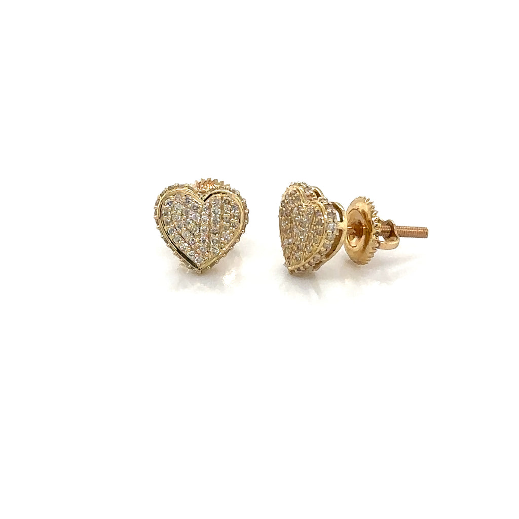 14k Gold 0,34Ct Diamond Earrings, Real Diamond Earrings,14K Solid Gold H image 1