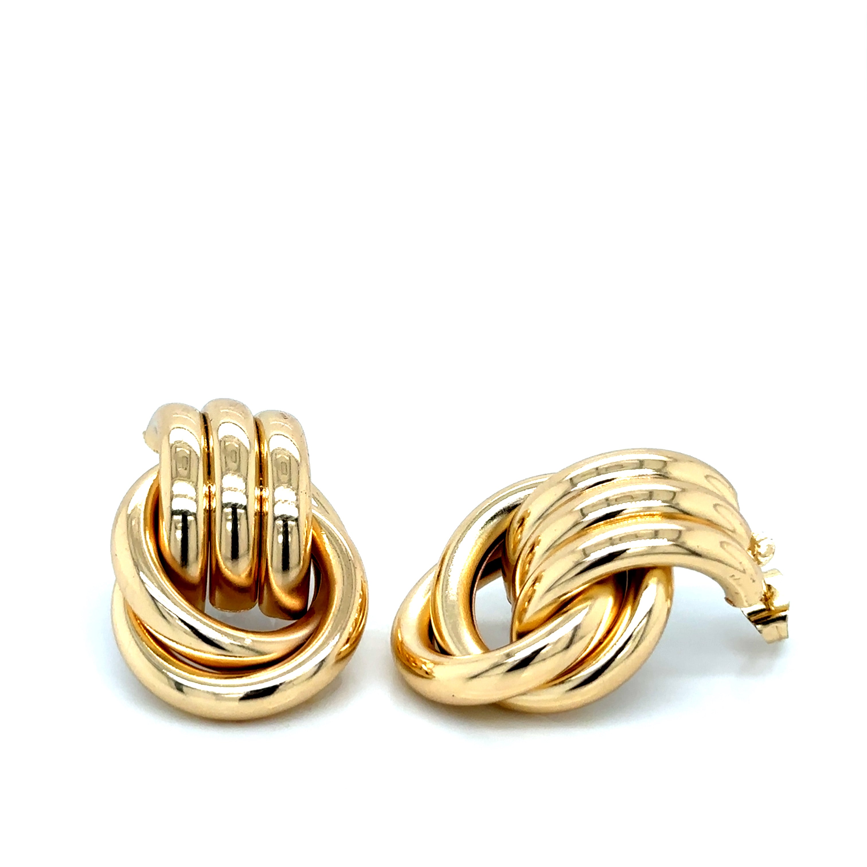 Bold Gold-Plated Multi-Knot Earrings image 5
