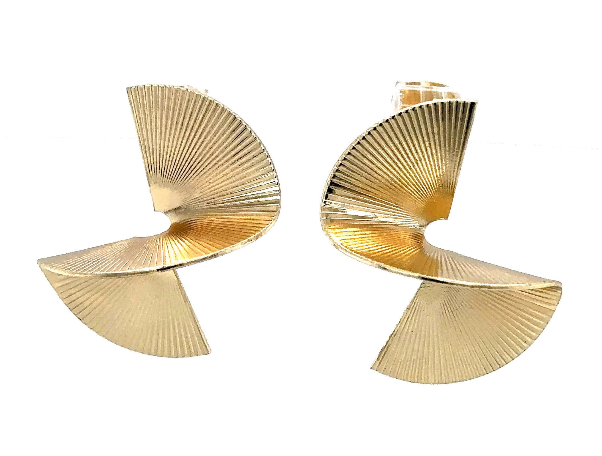 Modern Geometric Gold-Plated Earrings image 3