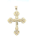 14K Real Gold Crucifix Pendant image 0