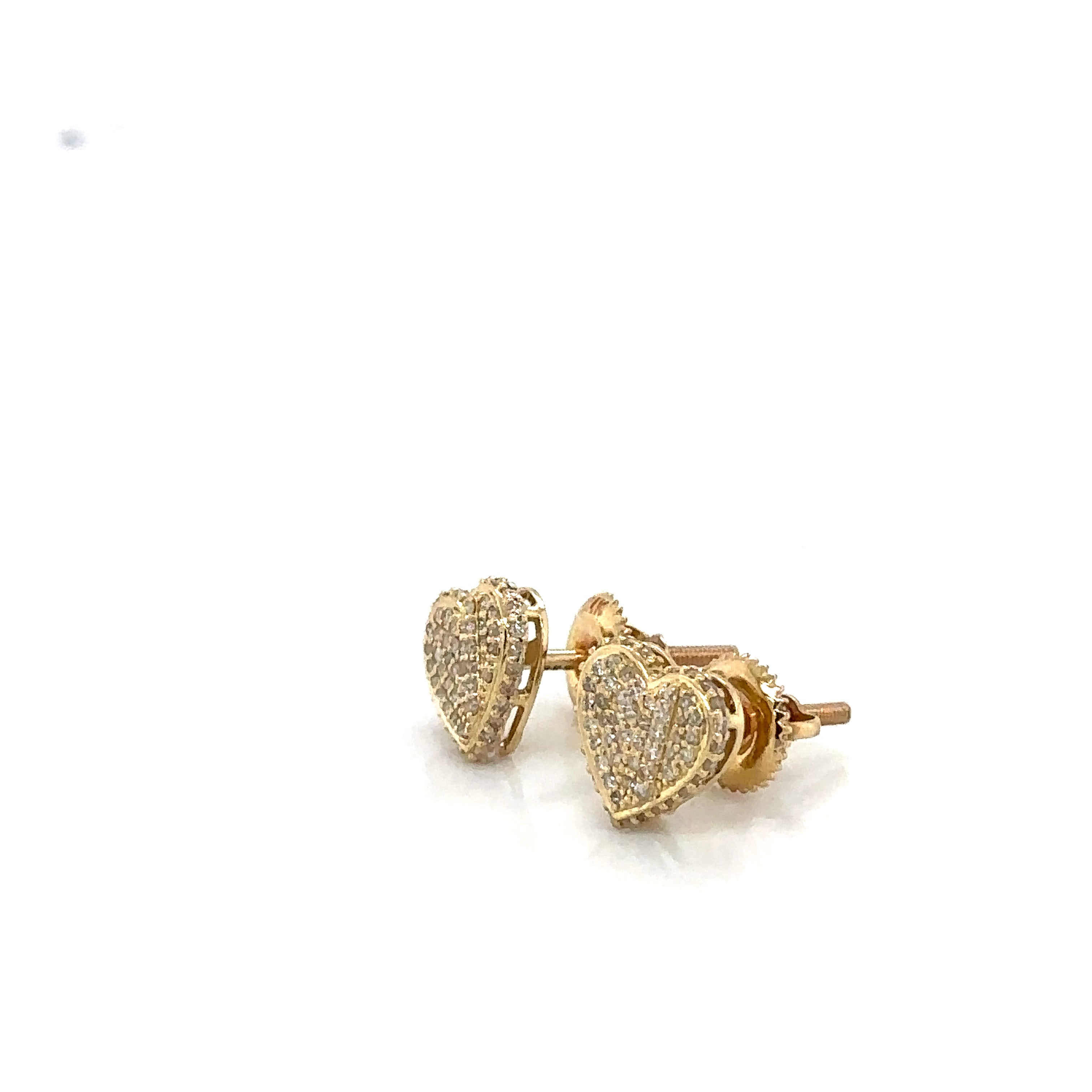 14k Gold 0,34Ct Diamond Earrings, Real Diamond Earrings,14K Solid Gold H image 3