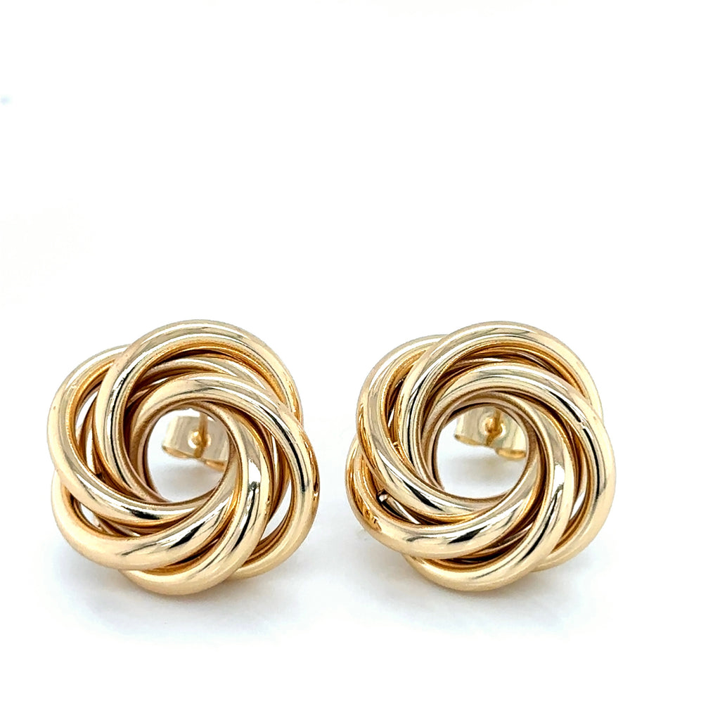 Timeless Gold-Plated Infinity Knot Earrings image 0