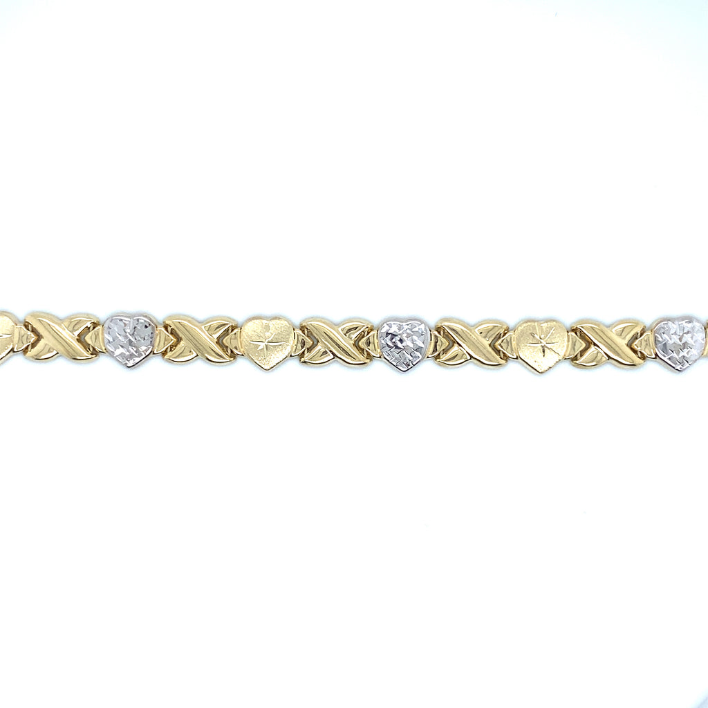 14K Women’s XO Hugs and Kisses Necklace image 1