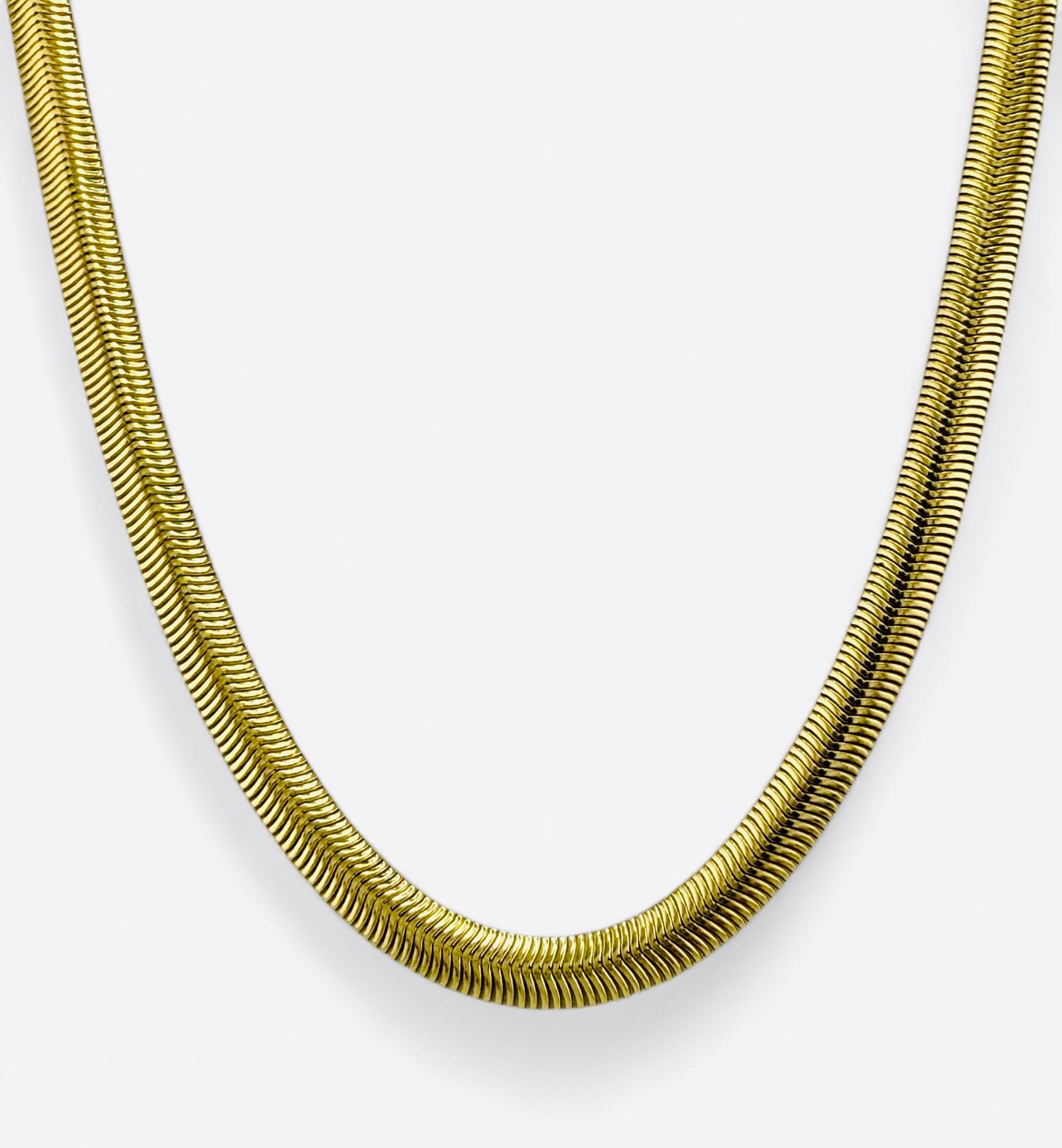Radiance Gold-Plated Snake Chain Necklace image 0