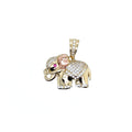 Elephant Pendant in 14K Real Gold image 0