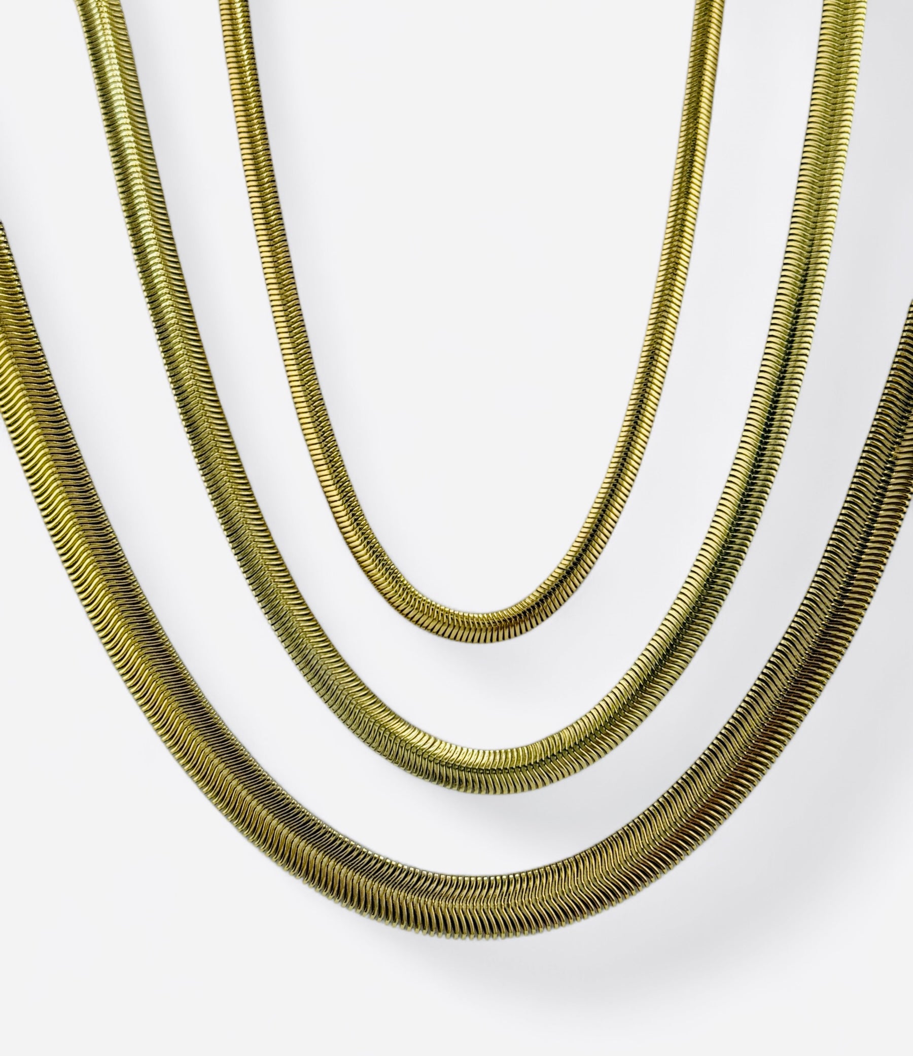 Radiance Gold-Plated Snake Chain Necklace image 5