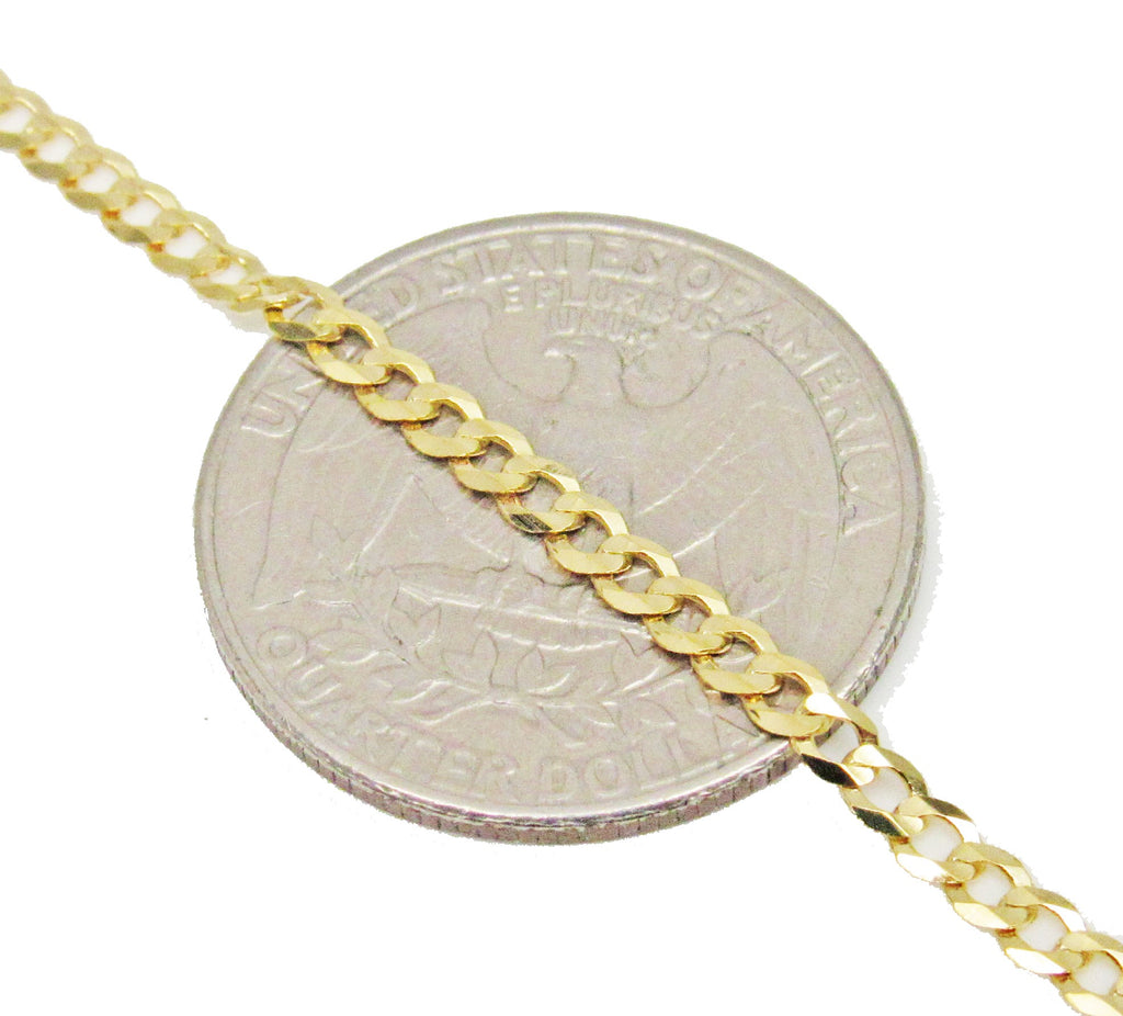 Cuban Chain 14K Solid Gold image 3