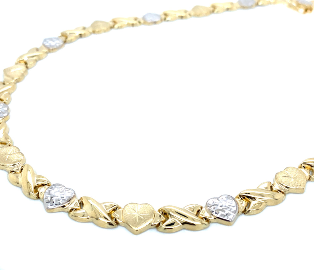 14K Women’s XO Hugs and Kisses Necklace image 3