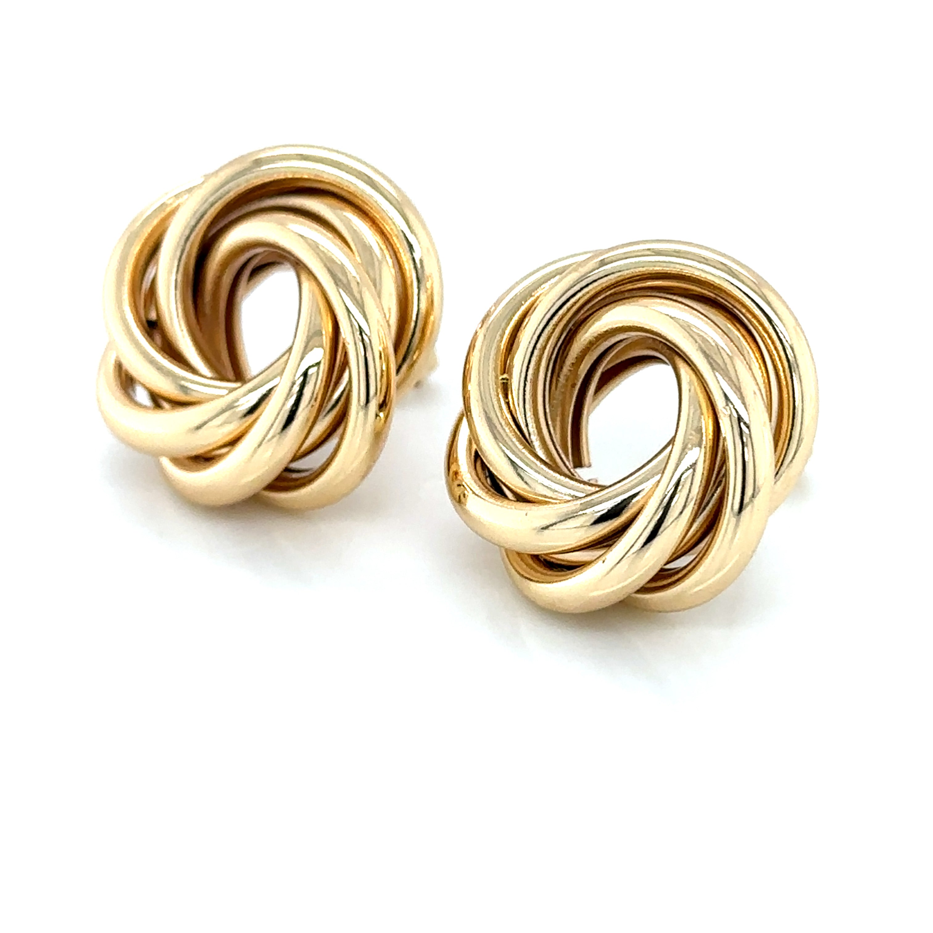 Timeless Gold-Plated Infinity Knot Earrings image 2