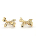 Delicate Gold-Plated Bow Stud Earrings image 0