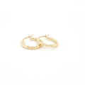 Plain Hoop Earring Real 10K & 14K Yellow Gold image 0