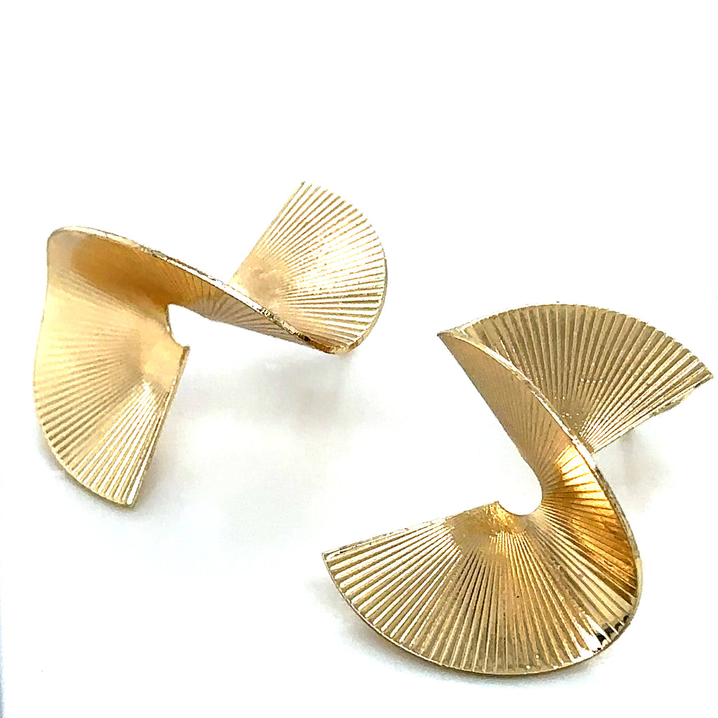 Modern Geometric Gold-Plated Earrings image 2