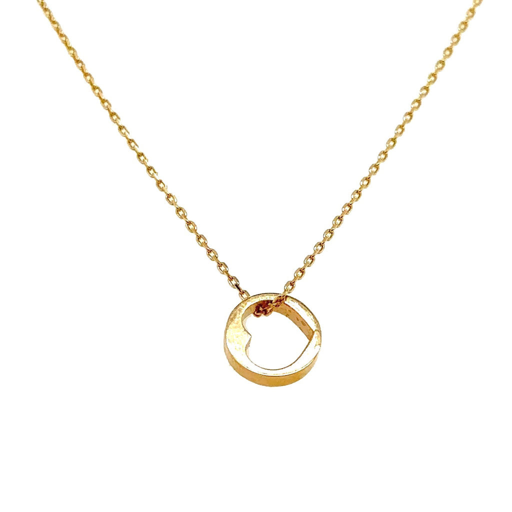 Heart Necklace in 14K Real Gold image 0
