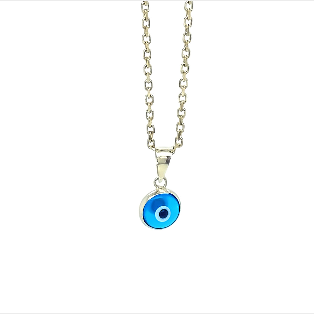 14 K Real Yellow Gold Evil Eye Pendants image 3