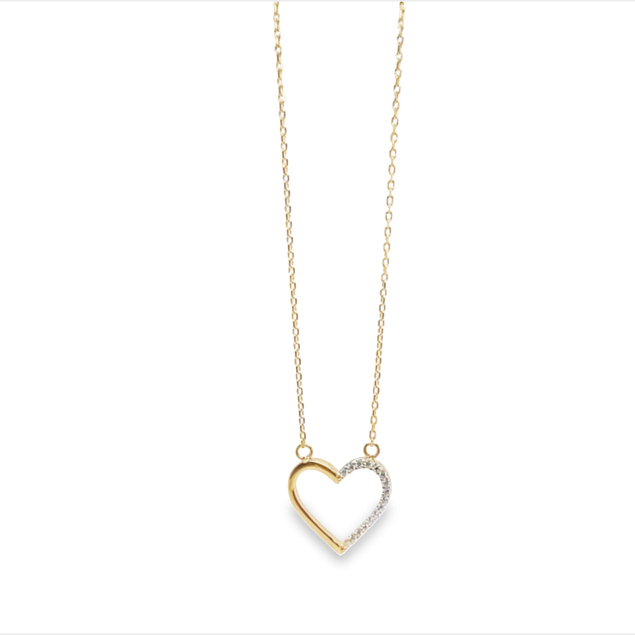 14K Custom Designed Heart Shape Chain image 0