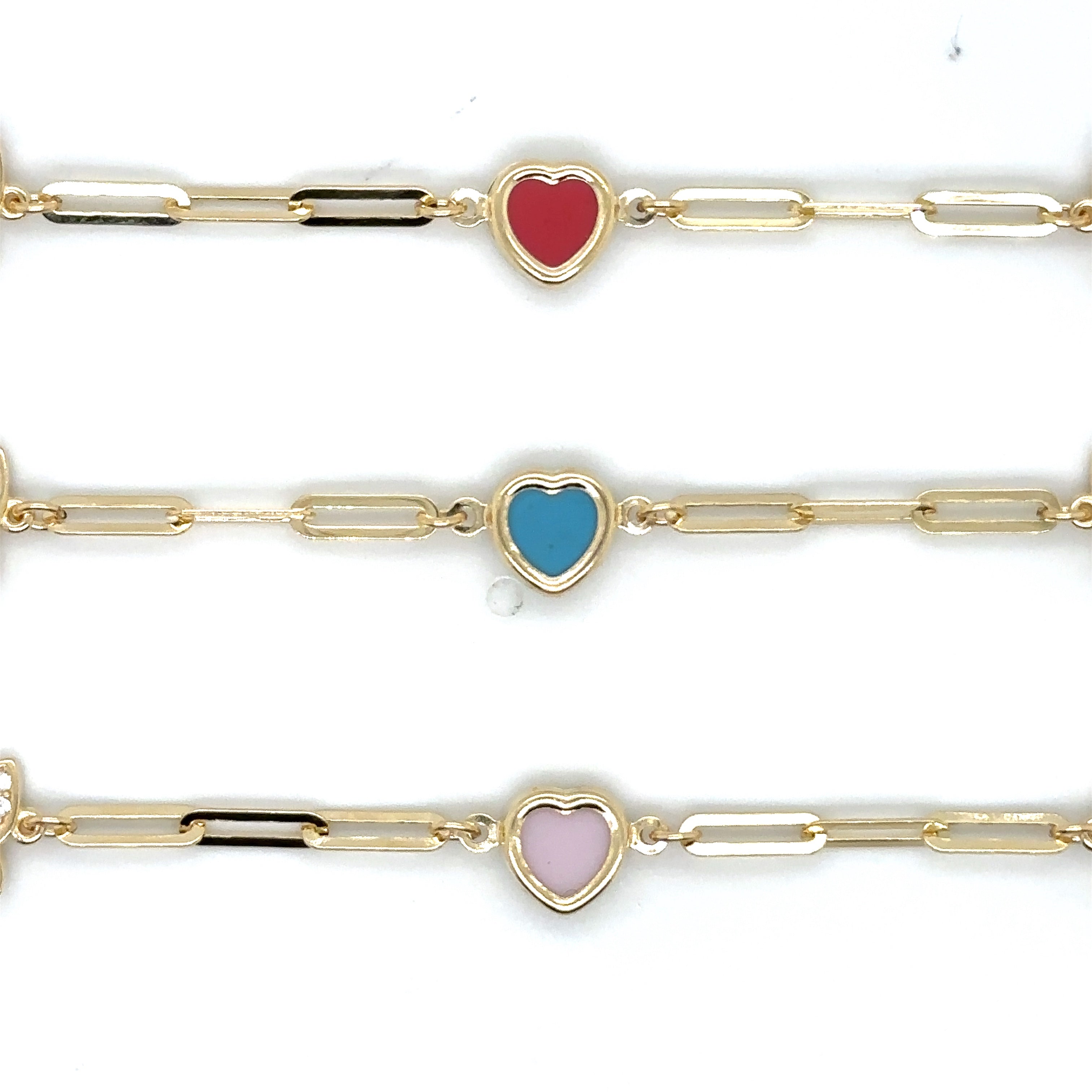 14k Gold Dolphin Anklet, Heart Anklet - 14k Gold Anklet - Ankle Bracele image 2