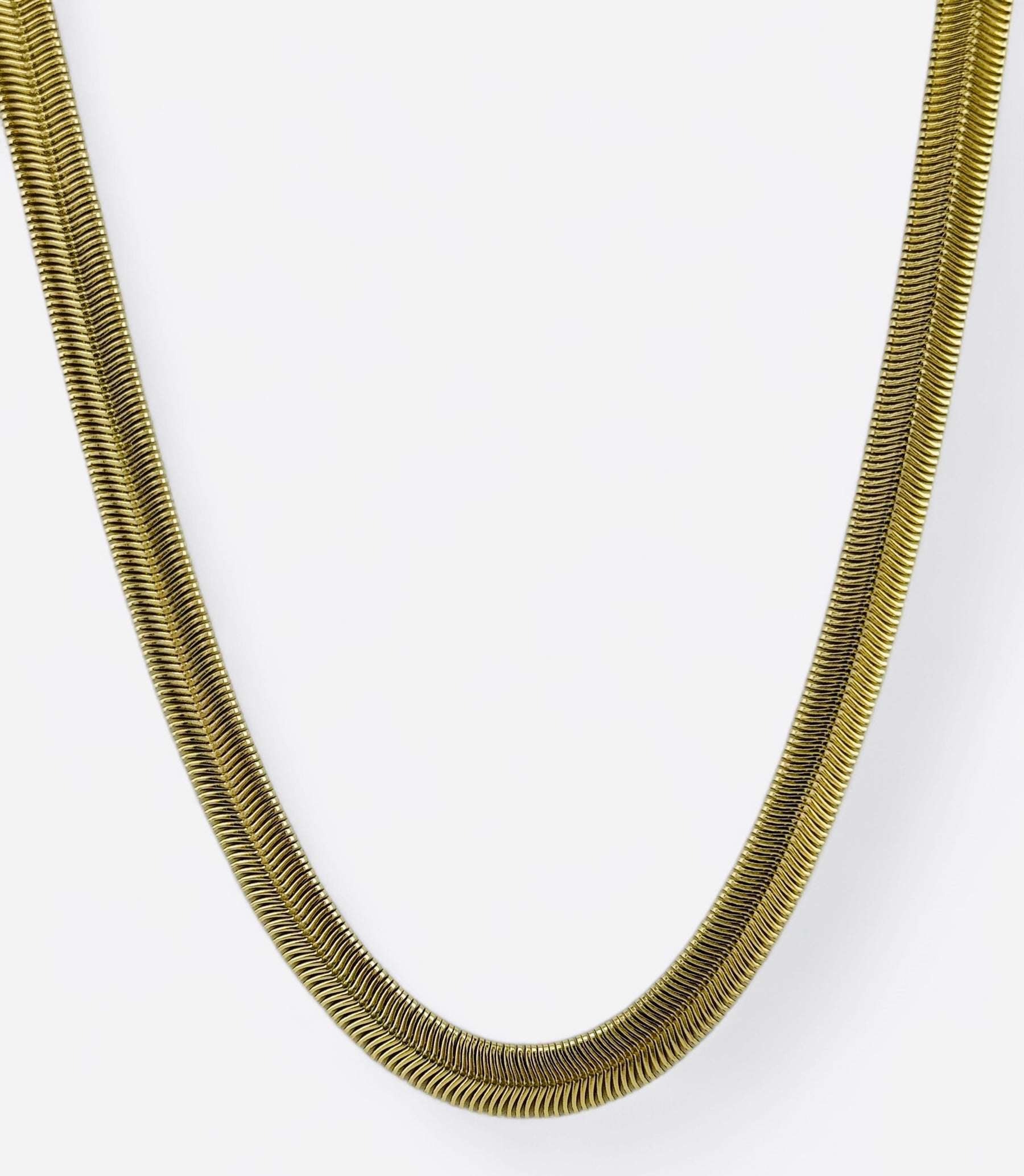 Radiance Gold-Plated Snake Chain Necklace image 4