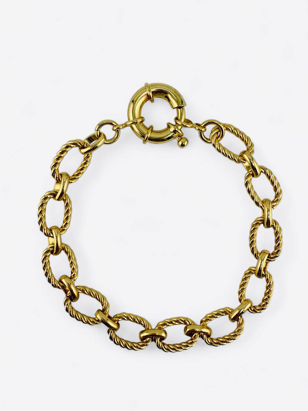 Aurora Gold-Plated Rope Link Bracelet image 1