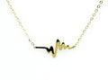 14K Custom Designed Heartbeat Necklace image 0