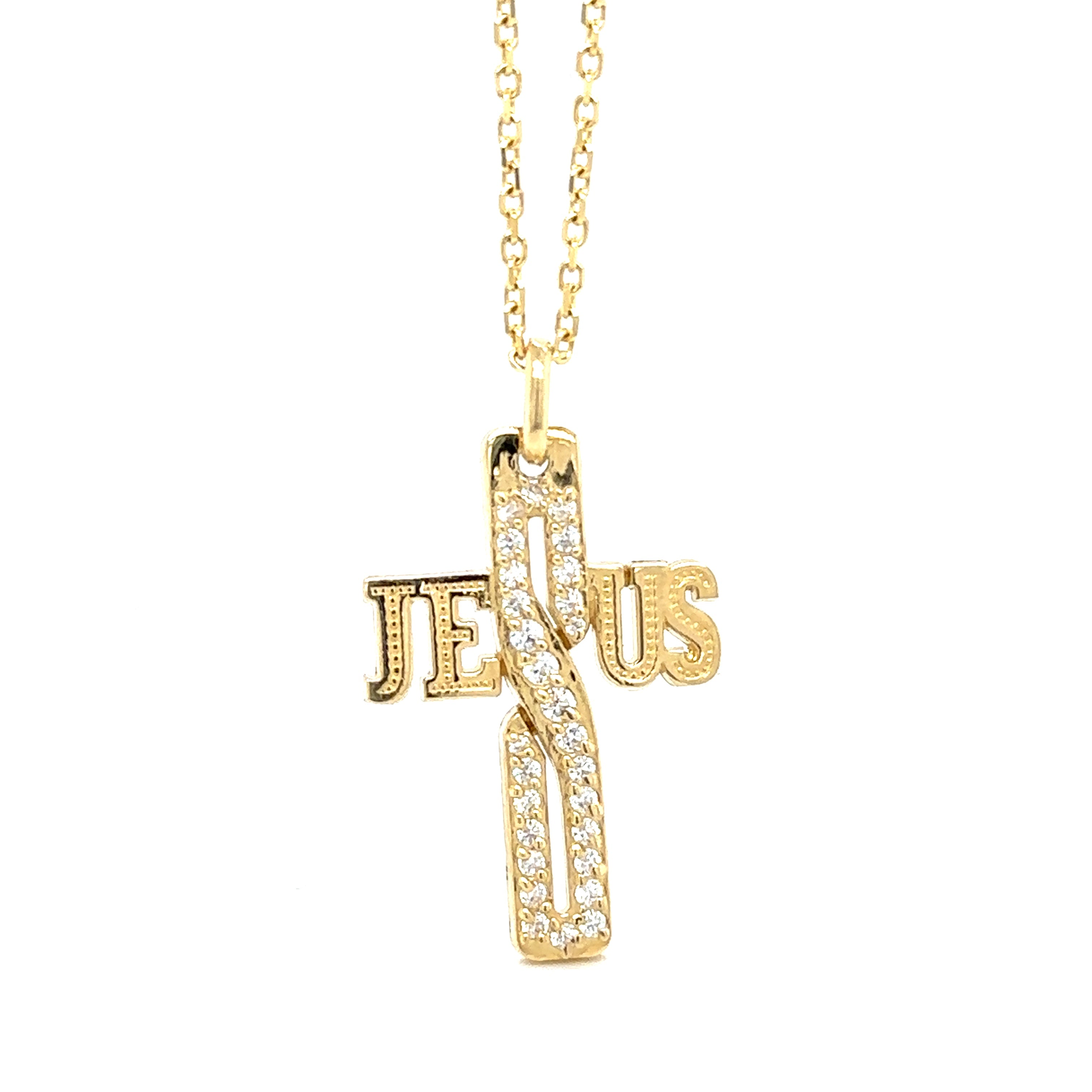 14K Real Gold Cross Pendant, Gold Crucifix Pendant, Unisex Crucifix Pendant image 0