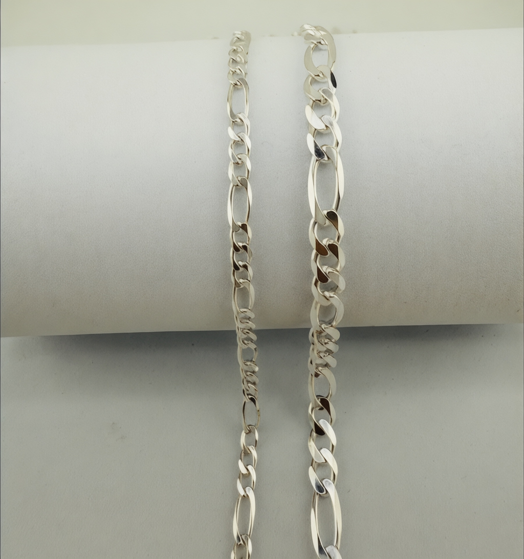 Classic Sterling Silver Figaro Chain Necklace - Classic Men's & Women's Jewelry image 2