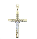 14K Real Gold Crucifix Pendant image 0