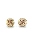Classic Gold-Plated Love Knot Stud Earrings image 0