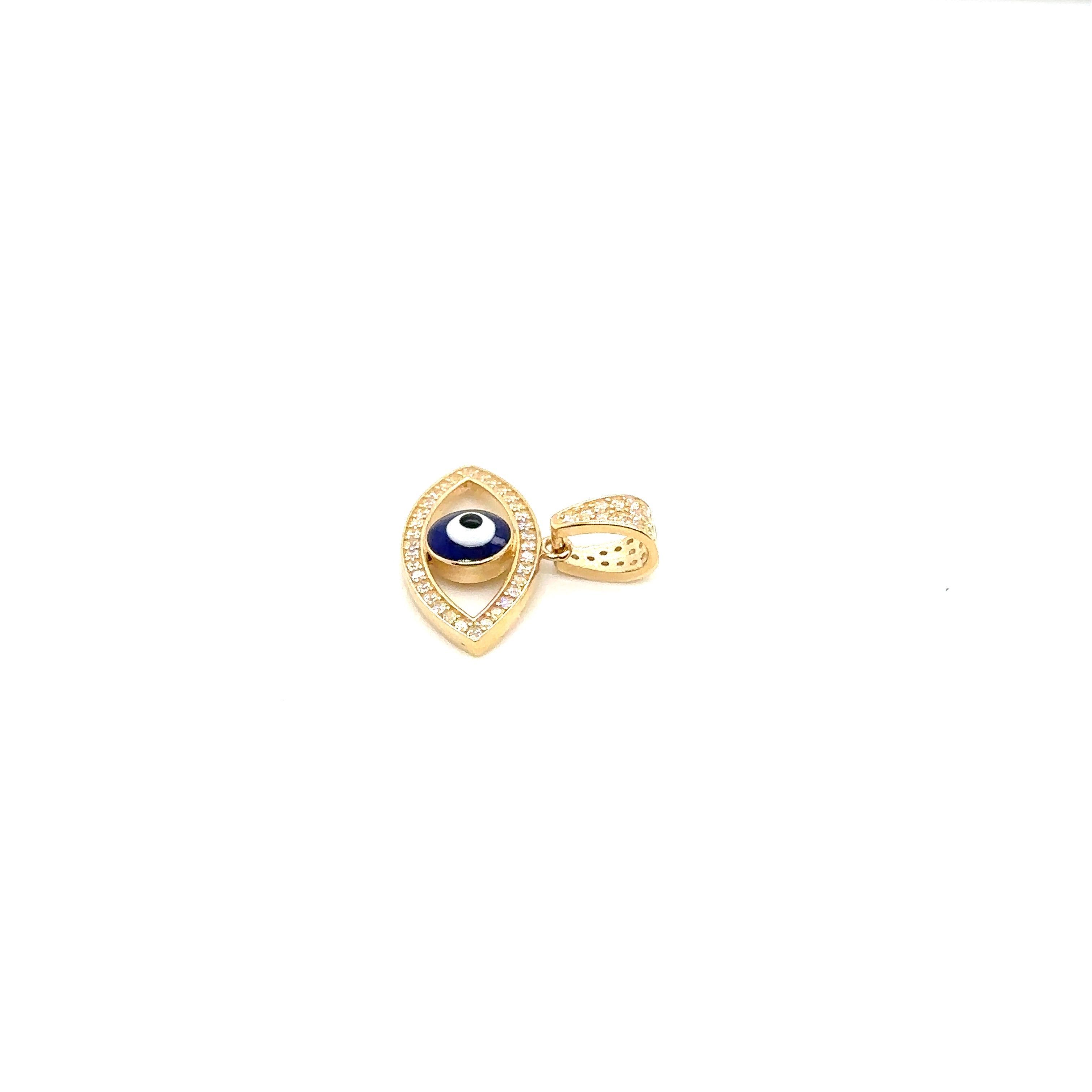 14K Real Gold Evil Eye image 3