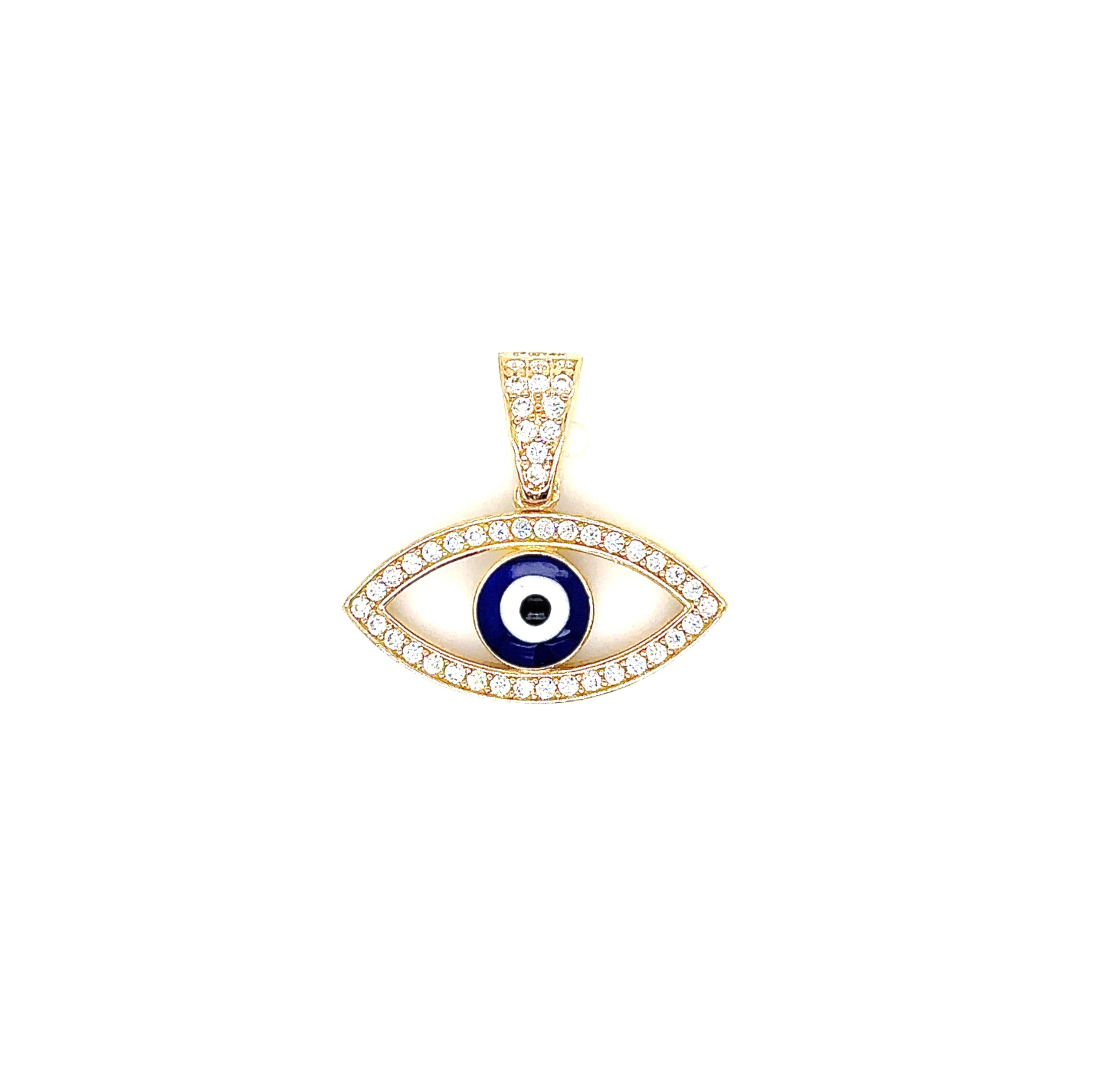 14K Real Gold Evil Eye image 0