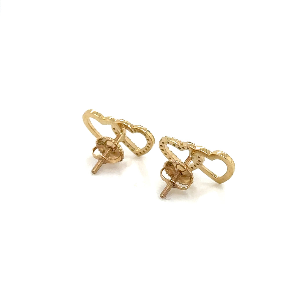 14k Gold 0,30Ct Diamond Earrings,Real Diamond Earrings,14K Solid Gold He image 4