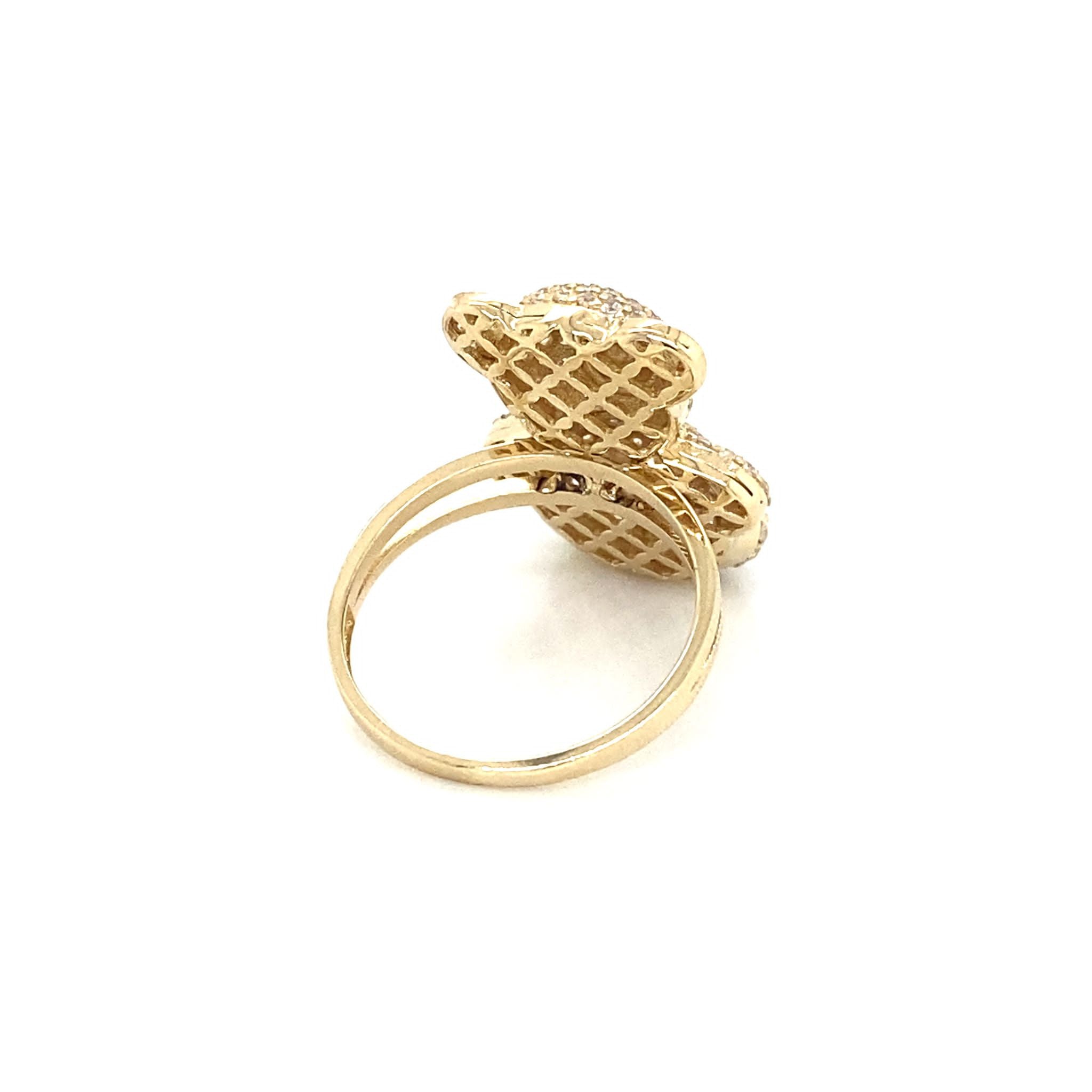 14K Medium Teddy Bear Ring image 3