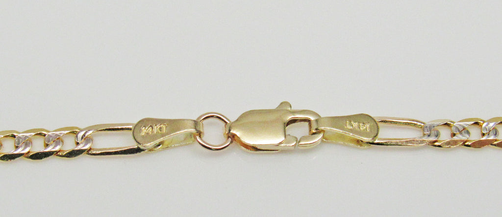 Figaro Chain 14K Solid Gold image 3