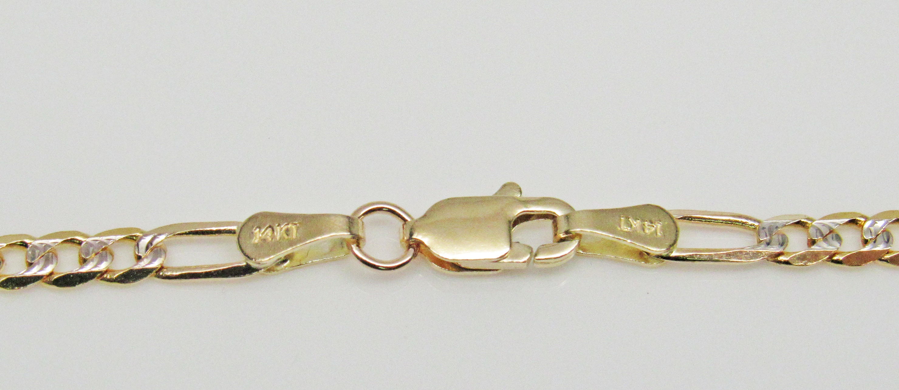 Figaro Chain 14K Solid Gold image 3
