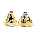 Modern Abstract Gold-Plated Triangle Earrings image 0