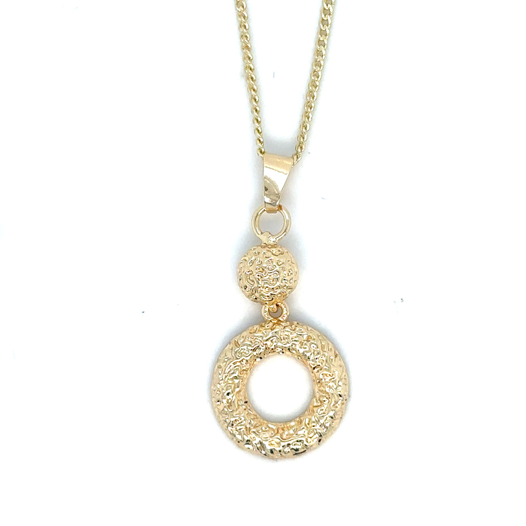Elegant Gold-Plated Jewelry Set, Pendant Necklace, Necklace with Earrings image 2