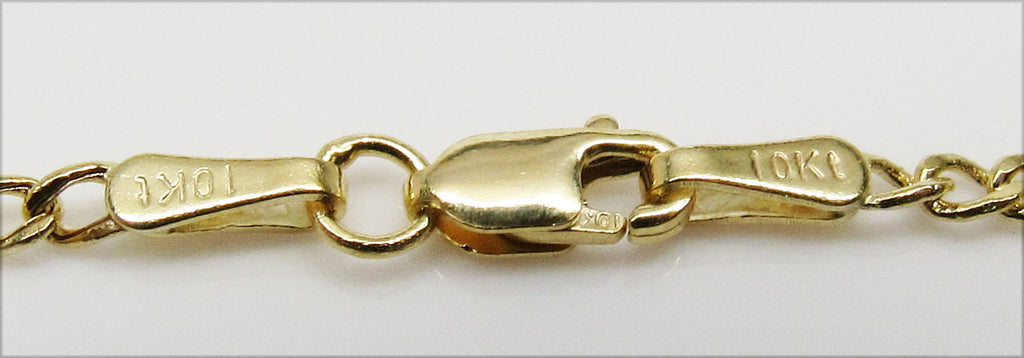 Cuban Chain Necklace in 10K Real Gold-Hollow image 1