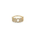 14K Real Gold Women’s Ring with Cubic Zirconia, Mother’s Day Gift image 0