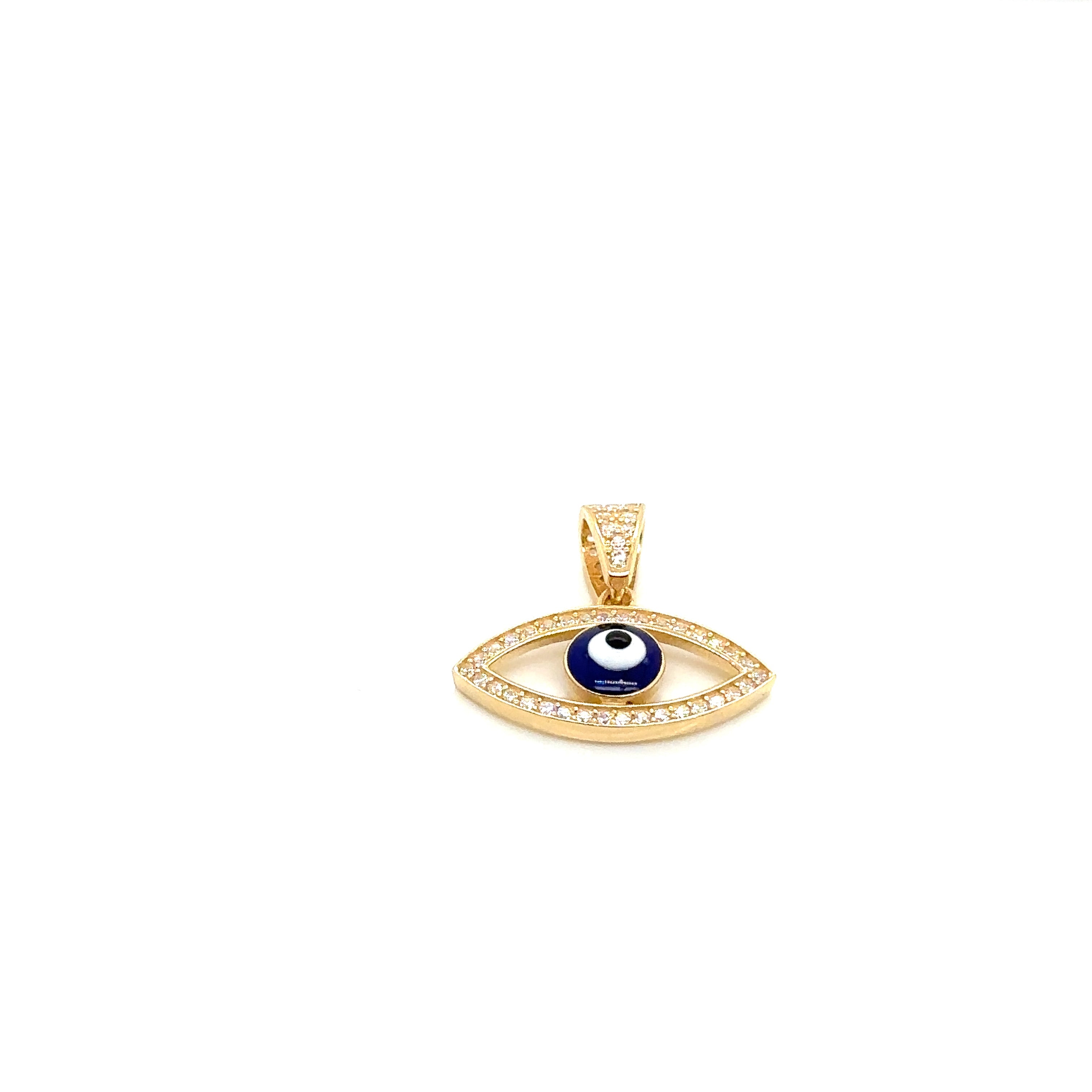 14K Real Gold Evil Eye image 1