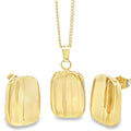Elegant Gold-Plated Jewelry Set, Pendant Necklace,Necklace with Matching Earring image 0