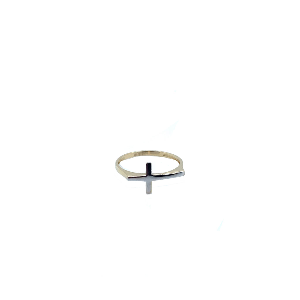Two Tone 14K Real Gold Ring image 0