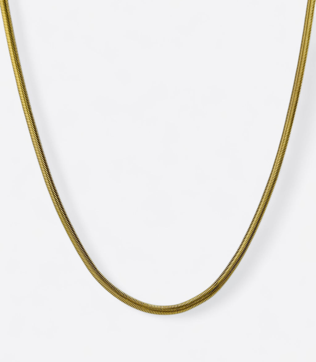 Radiance Gold-Plated Snake Chain Necklace image 2