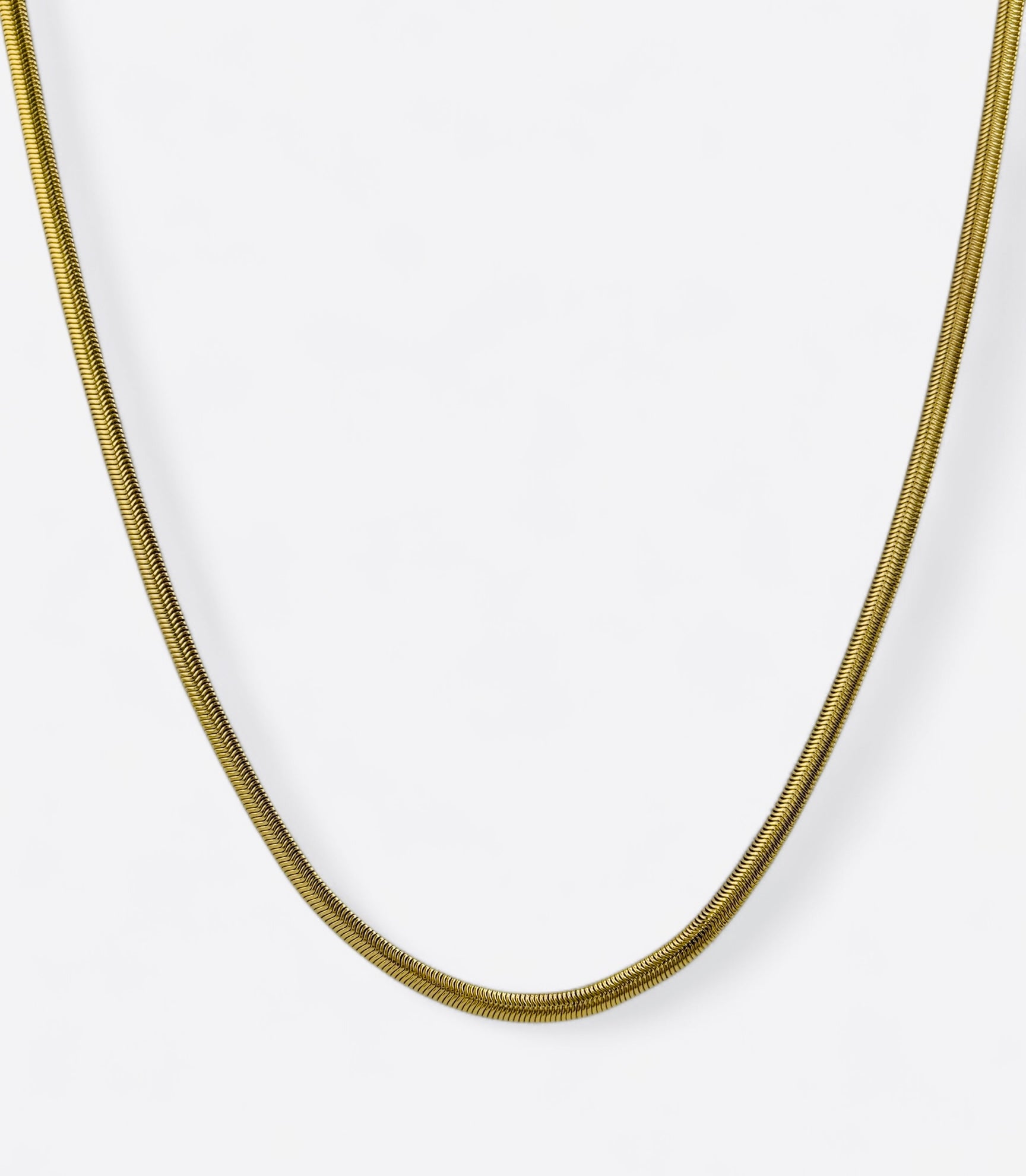 Radiance Gold-Plated Snake Chain Necklace image 2