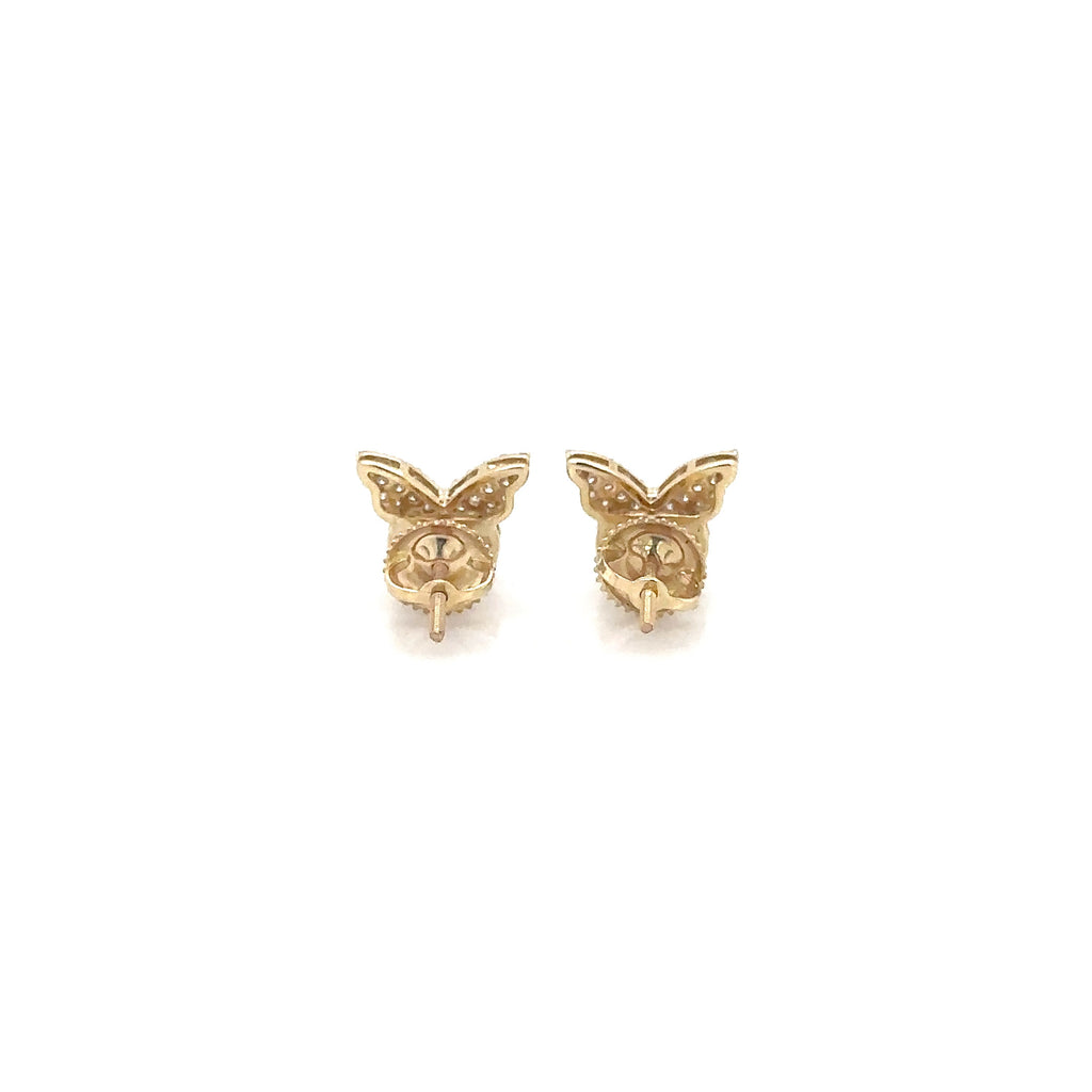 14k Gold 0,44Ct Diamond Earrings, Real Diamond Earrings,14K Solid Gold b image 4