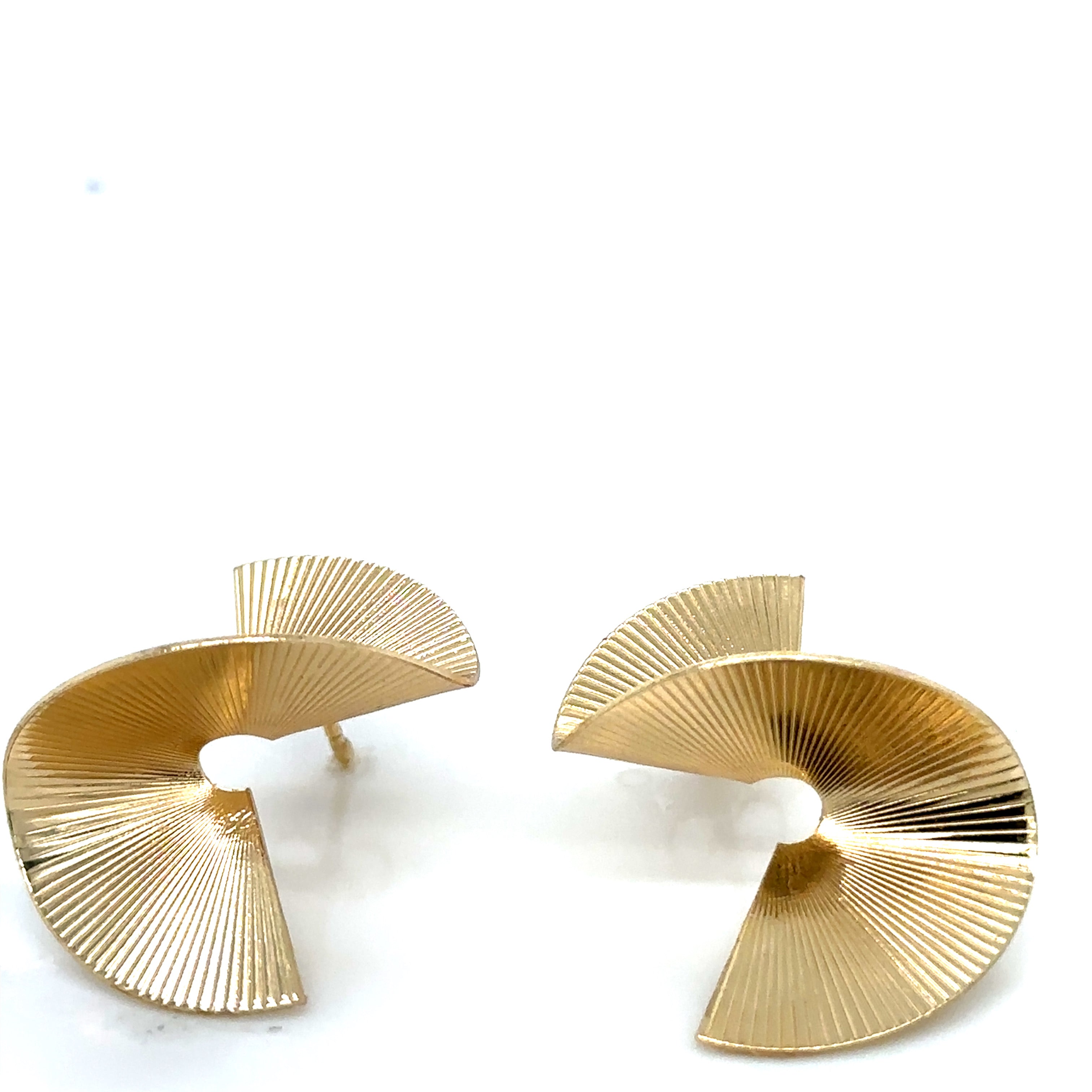 Modern Geometric Gold-Plated Earrings image 1