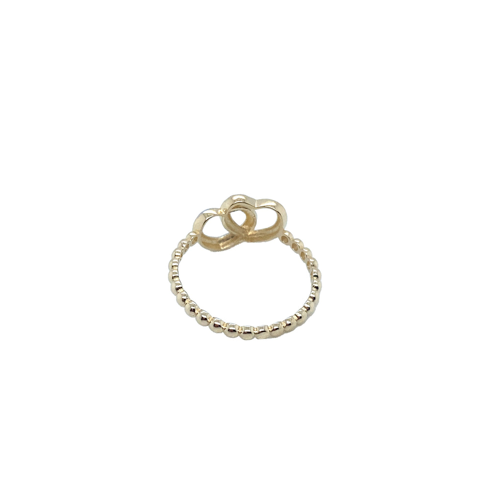 Women’s Heart Ring In 14K White and Yellow Gold image 1