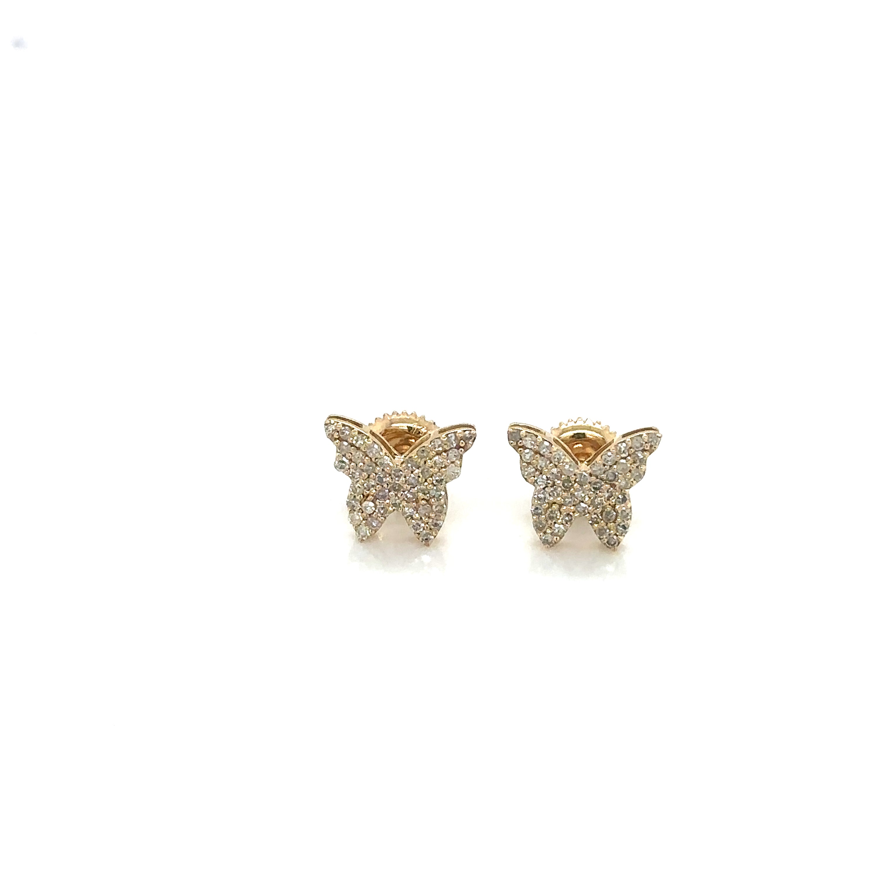 14k Gold 0,44Ct Diamond Earrings, Real Diamond Earrings,14K Solid Gold b image 3