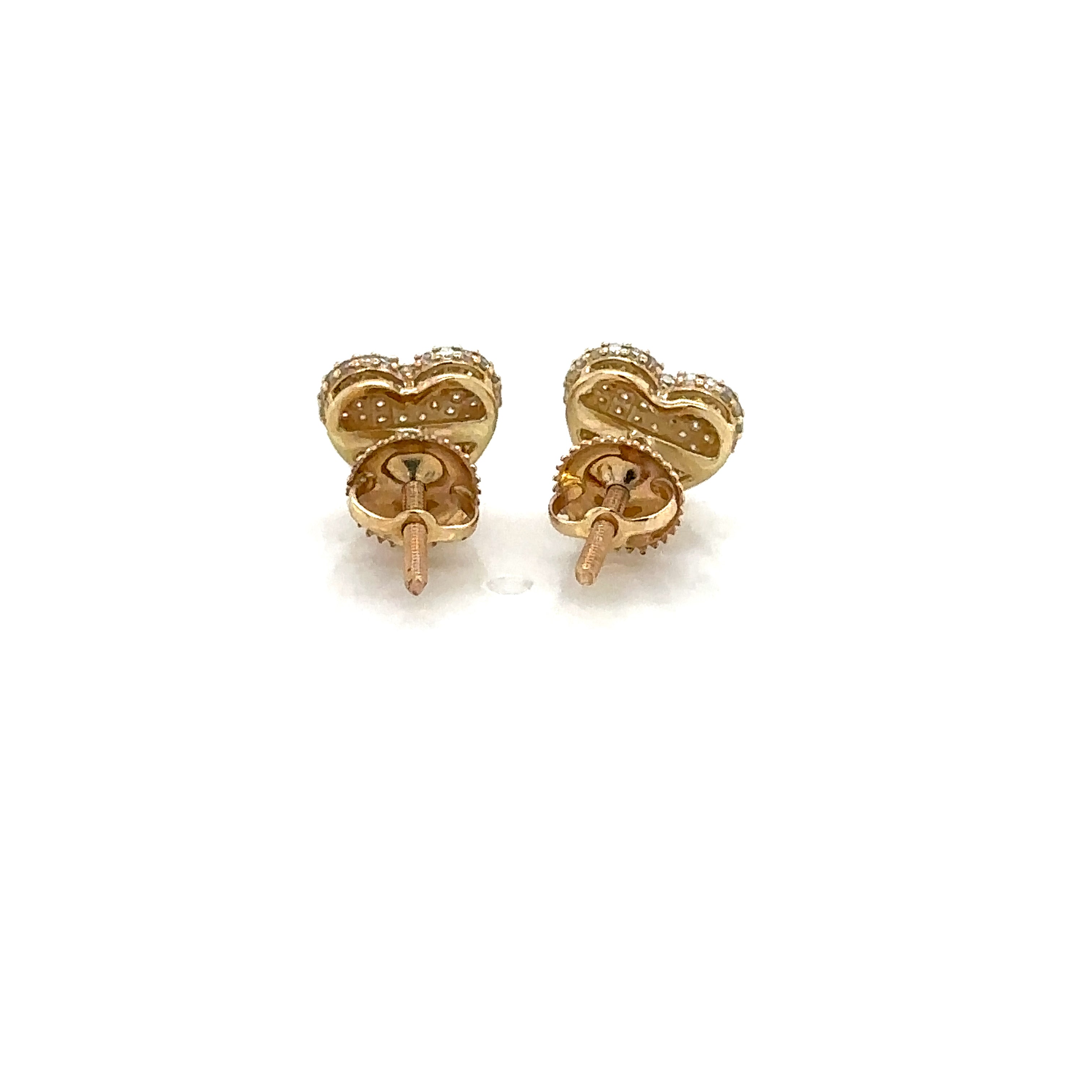 14k Gold 0,34Ct Diamond Earrings, Real Diamond Earrings,14K Solid Gold H image 6